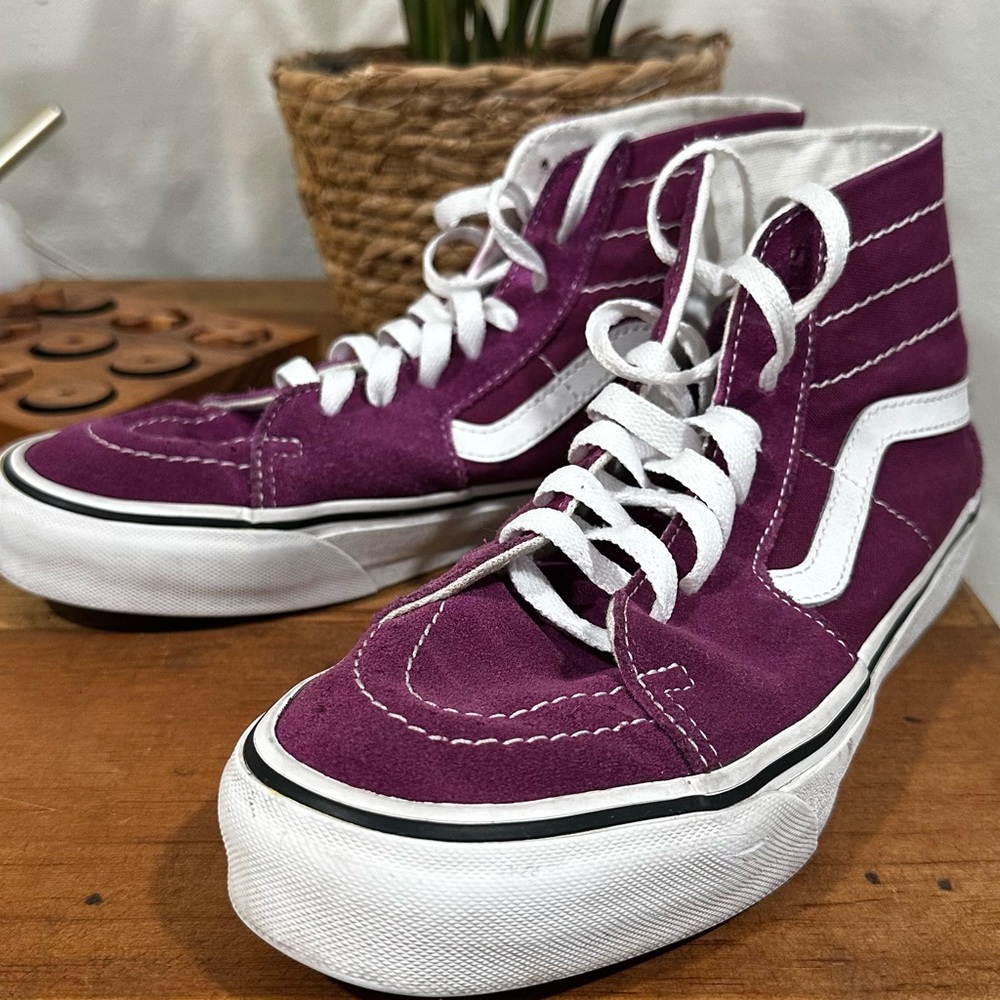Vans Purple High-Top Sneakers